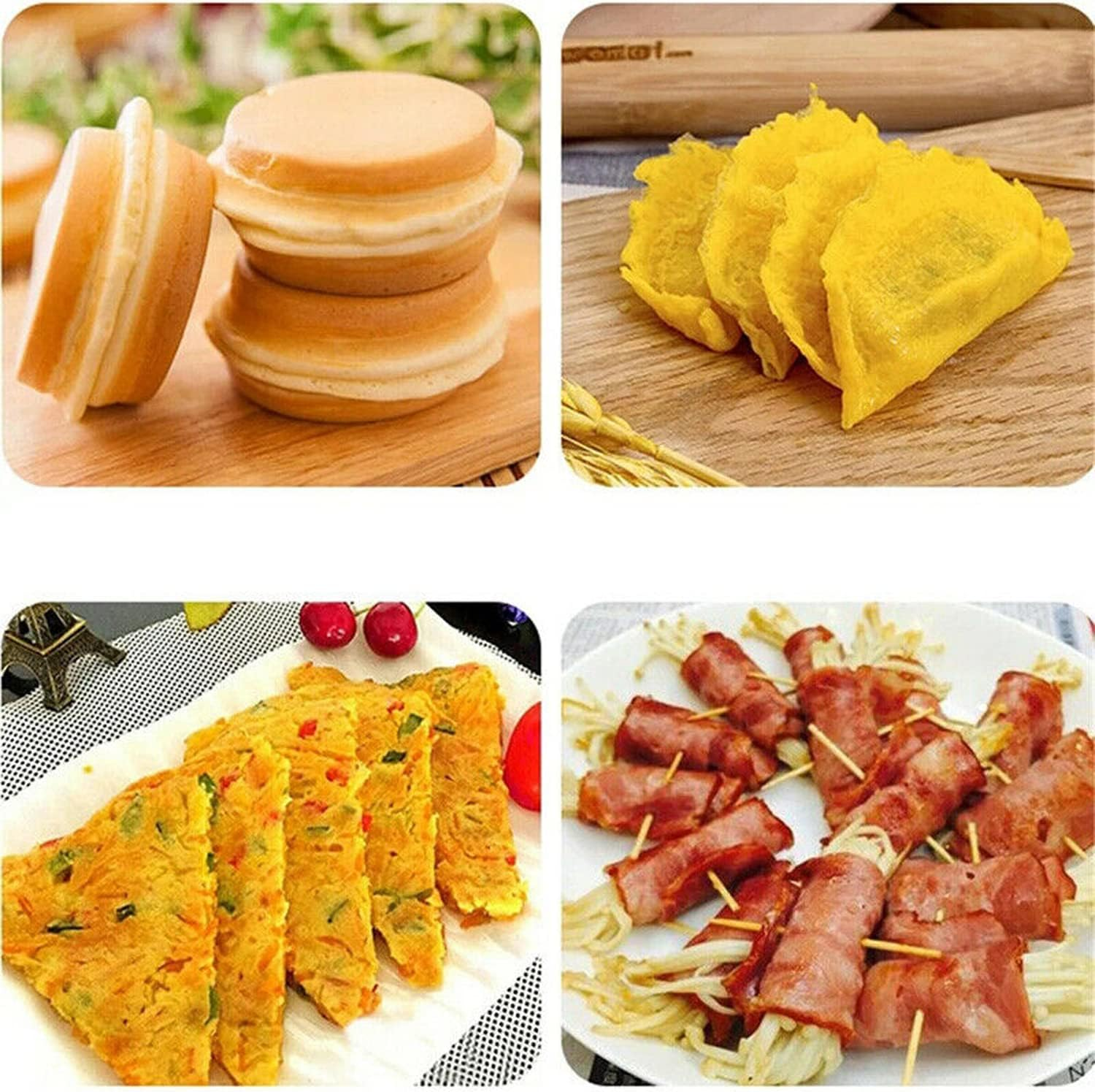 4 Cup Fried Egg Pancake Burger Pan Non Stick Breakfast Egg Pan Cookwares Compatible with All Heat Sources