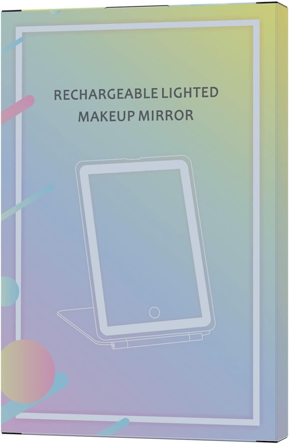 CTAOOL Rechargeable Travel Makeup Vanity Mirror with 72 Led Lights, Portable Lighted Makeup Beauty Mirror, 3 Color Lighting, Dimmable Touch Screen, Tabletop LED Folding Cosmetic Mirror with Lights - Bright White image number 2