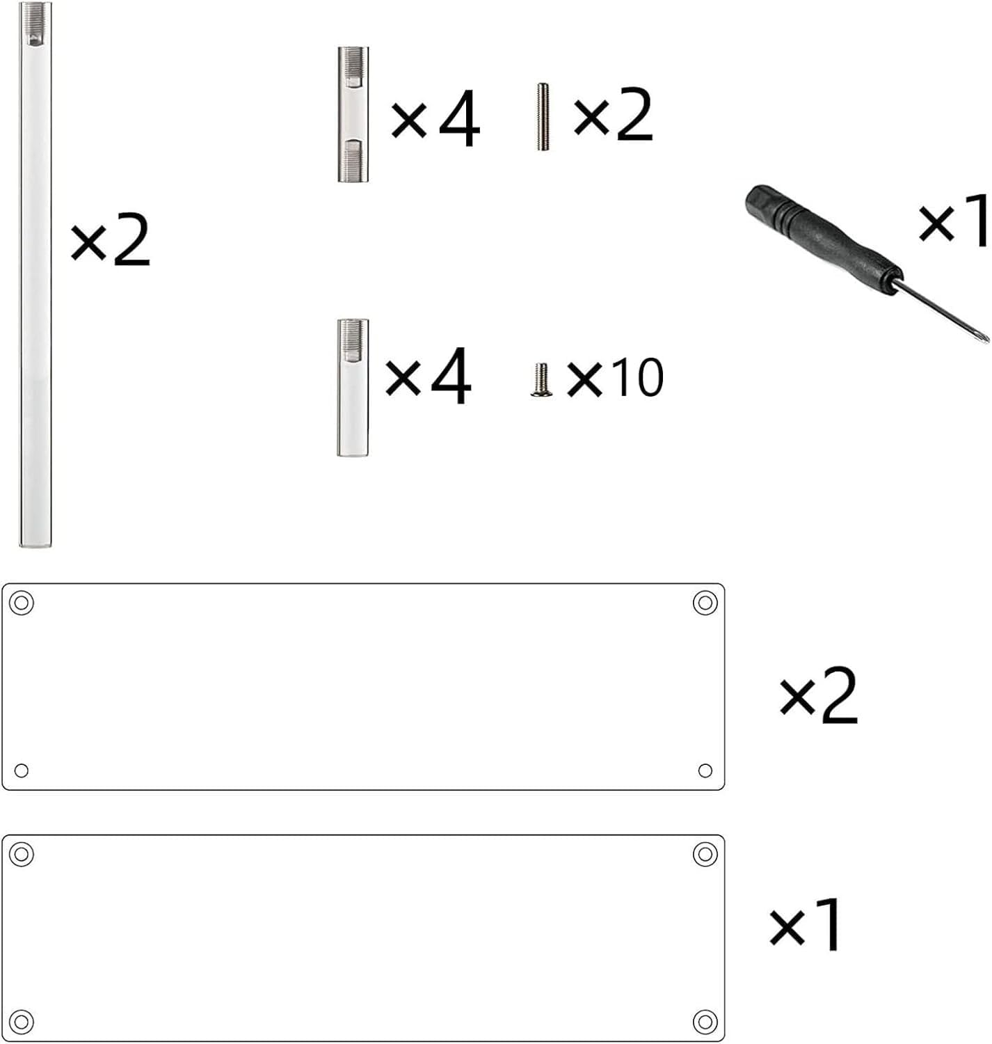 Acrylic Display Risers,3-Tier Clear Display Stand, Clear Display Riser Shelf Small Mini Display Stand for Organizer ,Party, Makeup Organization and Decoration image number 1