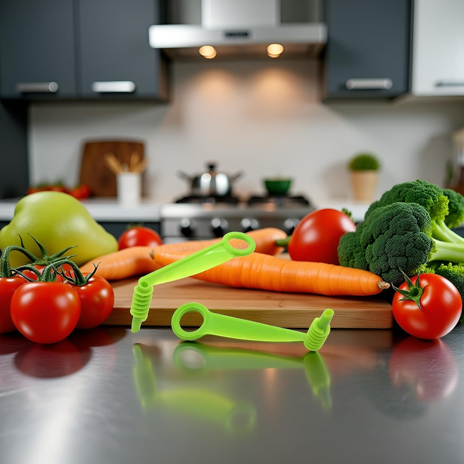 2Pcs Green Spiral Slicer Blade Hand Slicer Cutter Potato Cucumber Vegetables Spiral Knife Kitchen Tool Accessories, Manual Screw Peelers Kitchen Dining Tools