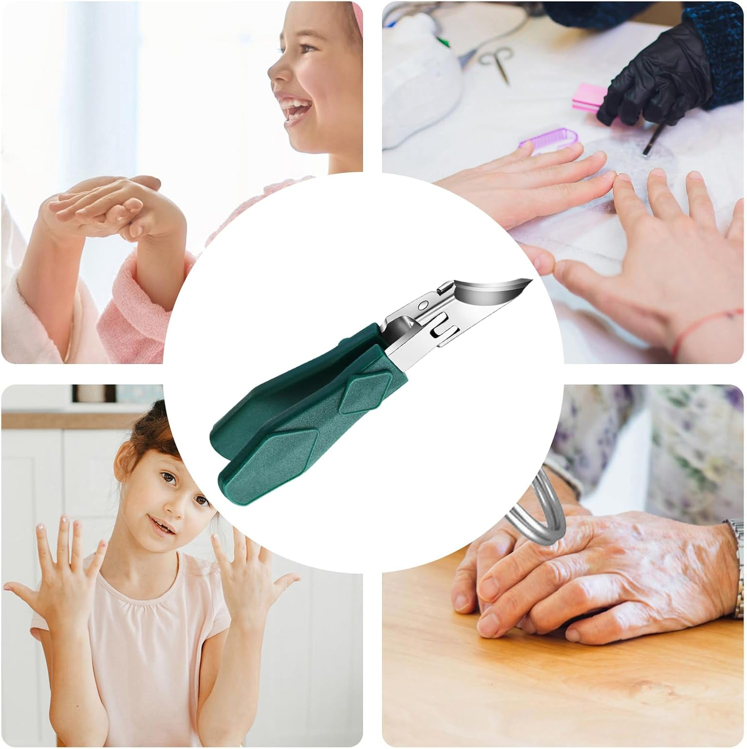 Long Handled Toenail Clippers | Heavy Duty Slanted Anti-Splash Nail Trimmer - Beauty and Health Supplies for Kids Travel Salon Seniors Adults Men Household Women image number 6