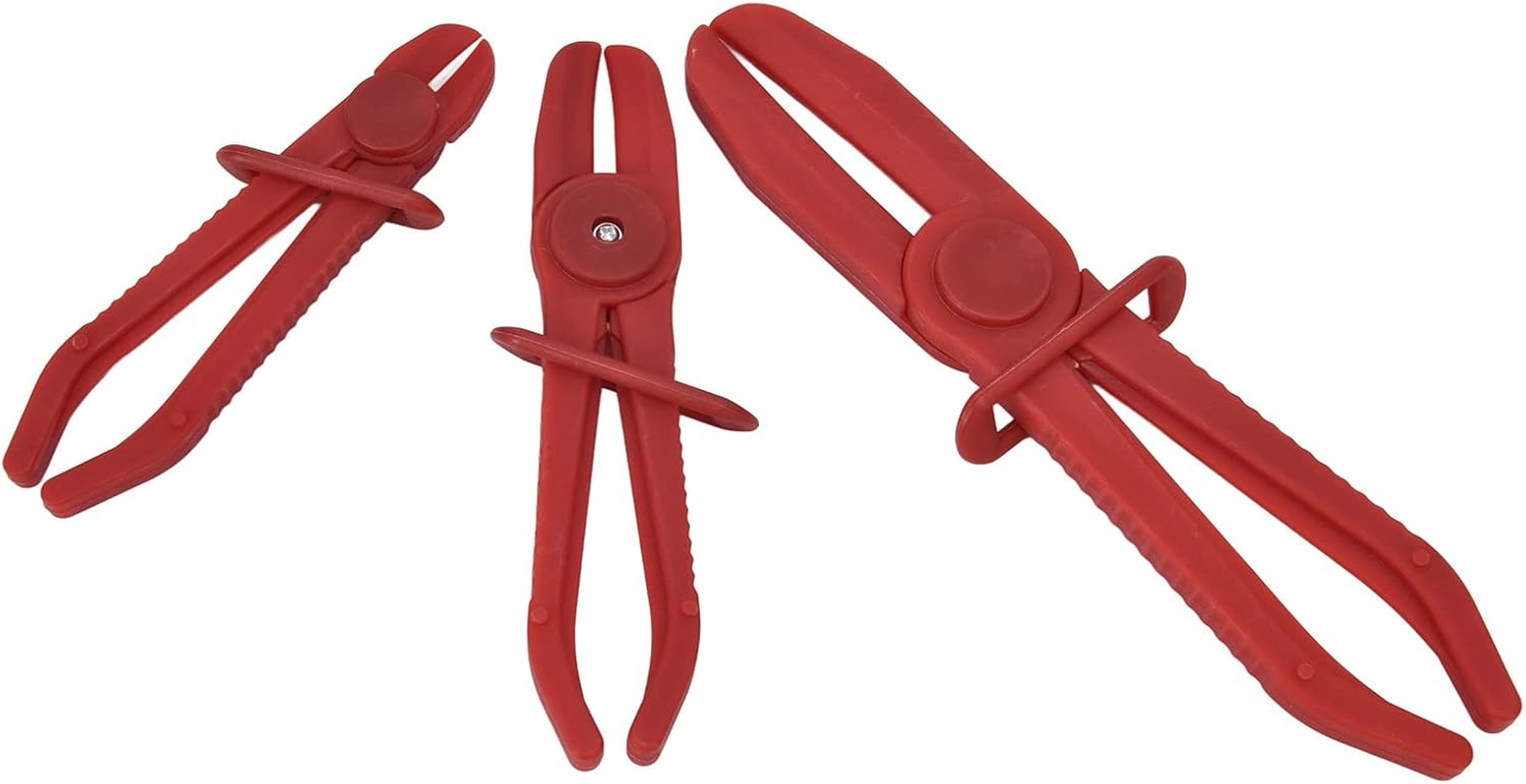 3Pcs Hose Pinch Pliers Fuel Line Brake Clamp Nylon Tool Set Kit for Workshop Factory image number 3