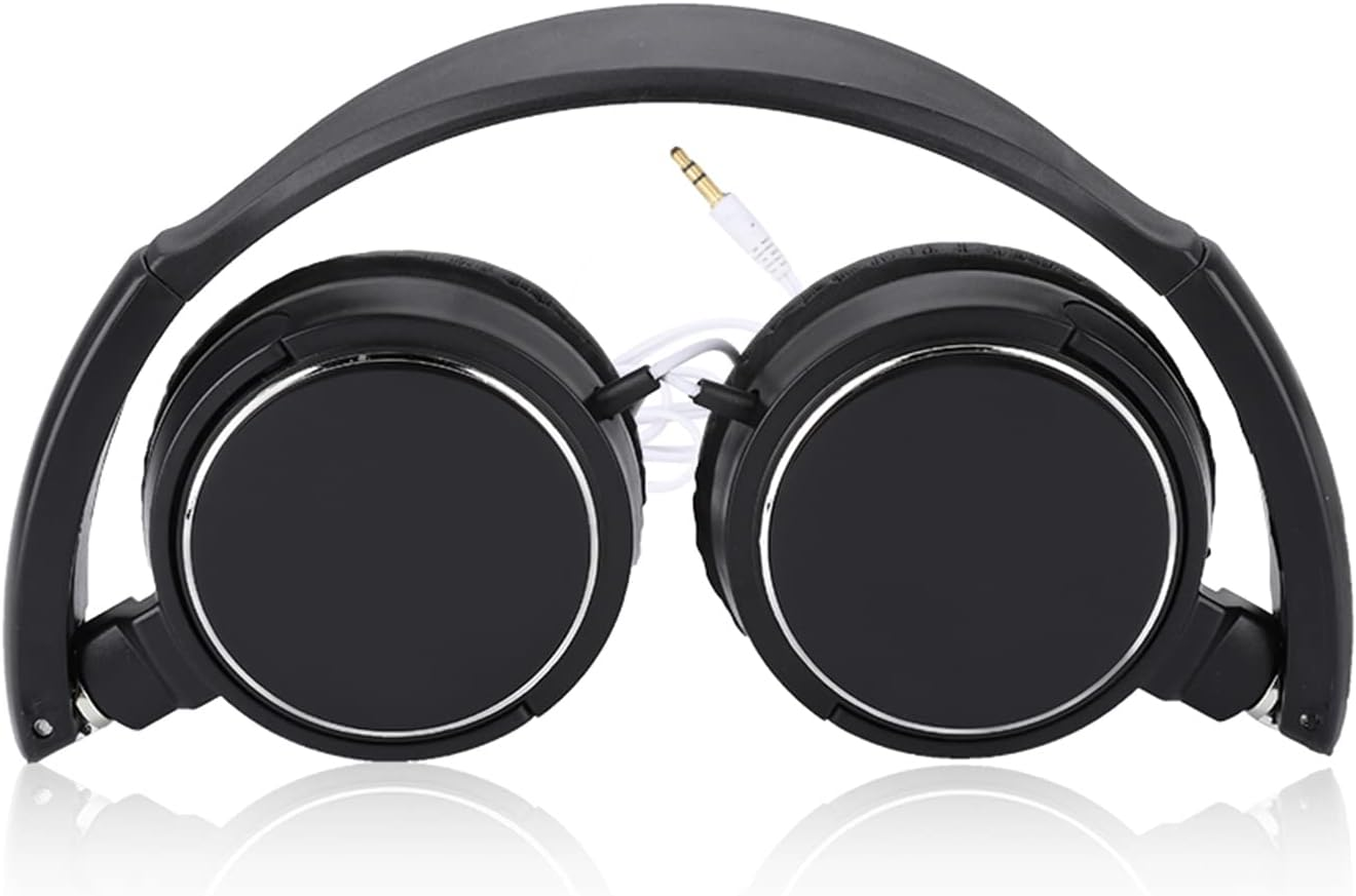 Lazmin over Ear Headphone, Foldable Compact Wired Headset Stereo Hifi Music Headphone Support TF Card, FM Automatic Search, EQ Sound Switching Function