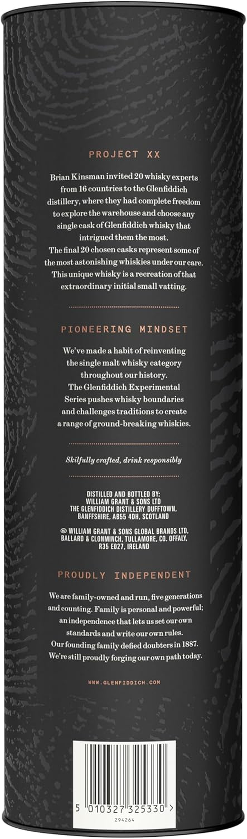 Glenfiddich Project XX Single Malt Scotch Whisky, 70Cl