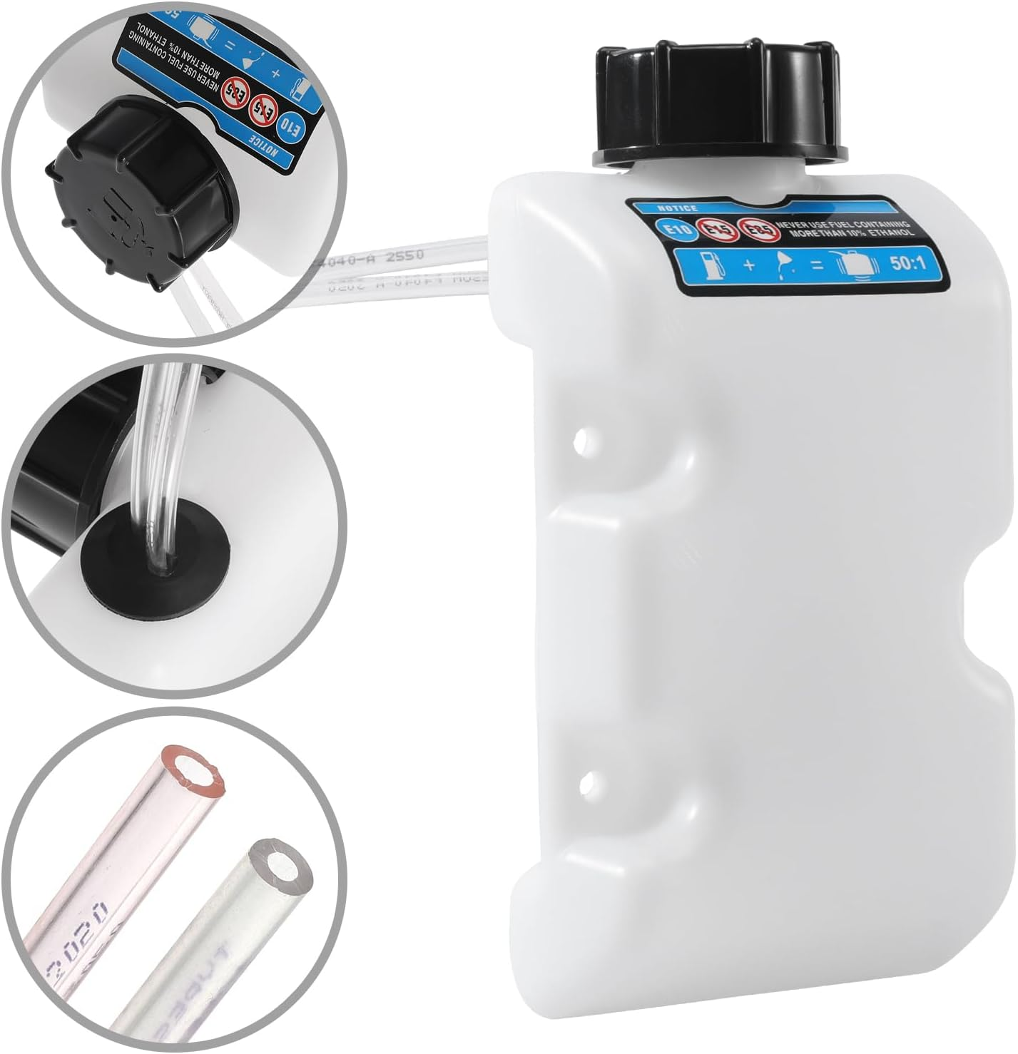 308682055 Fuel Tank Gas Tank with Fuel Lines and Filter for Toro for Homelite for Ryobi String Trimmer RY251PH, RY252CS, RY253SS, RY254BC, RY252C