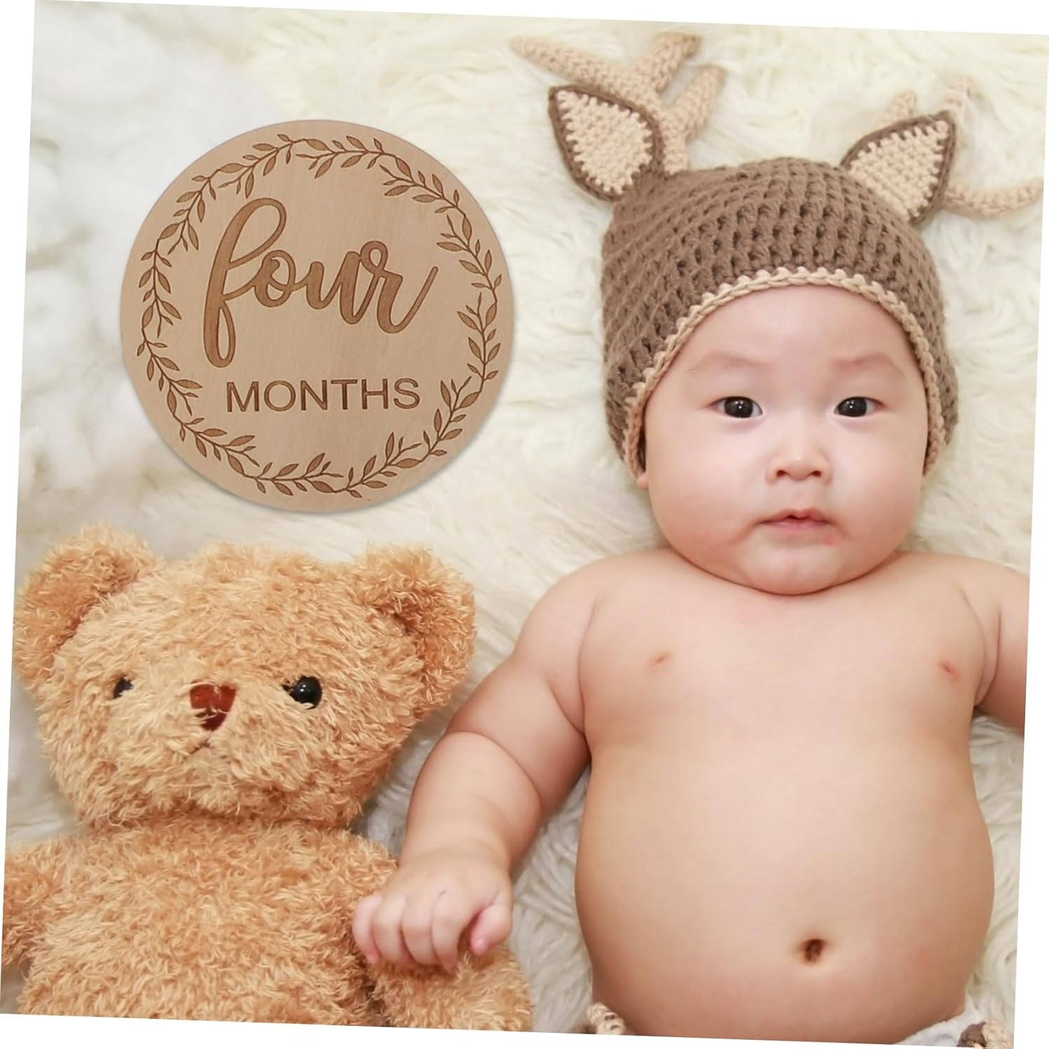 12Pcs Dymadon Milestone Blocks Birth Accessories Monthly Cards Commemorative Photography Props image number 3