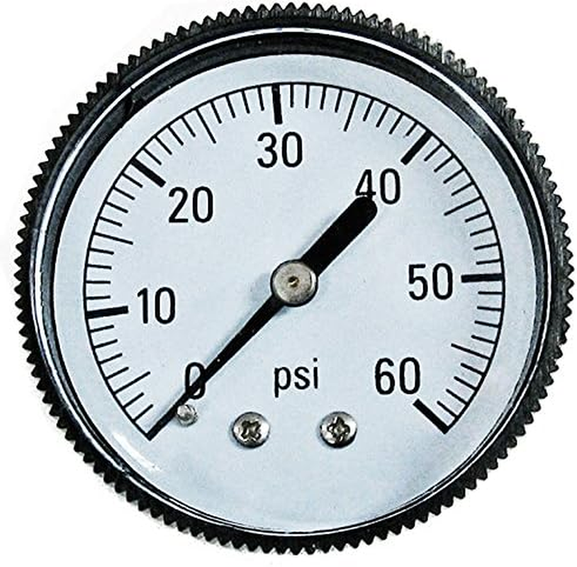 Poolmaster 36672 Pressure Gauge for Swimming Pool or Spa Filter, 1/4-Inch, Back Mounted Thread, Neutral, Medium image number 1