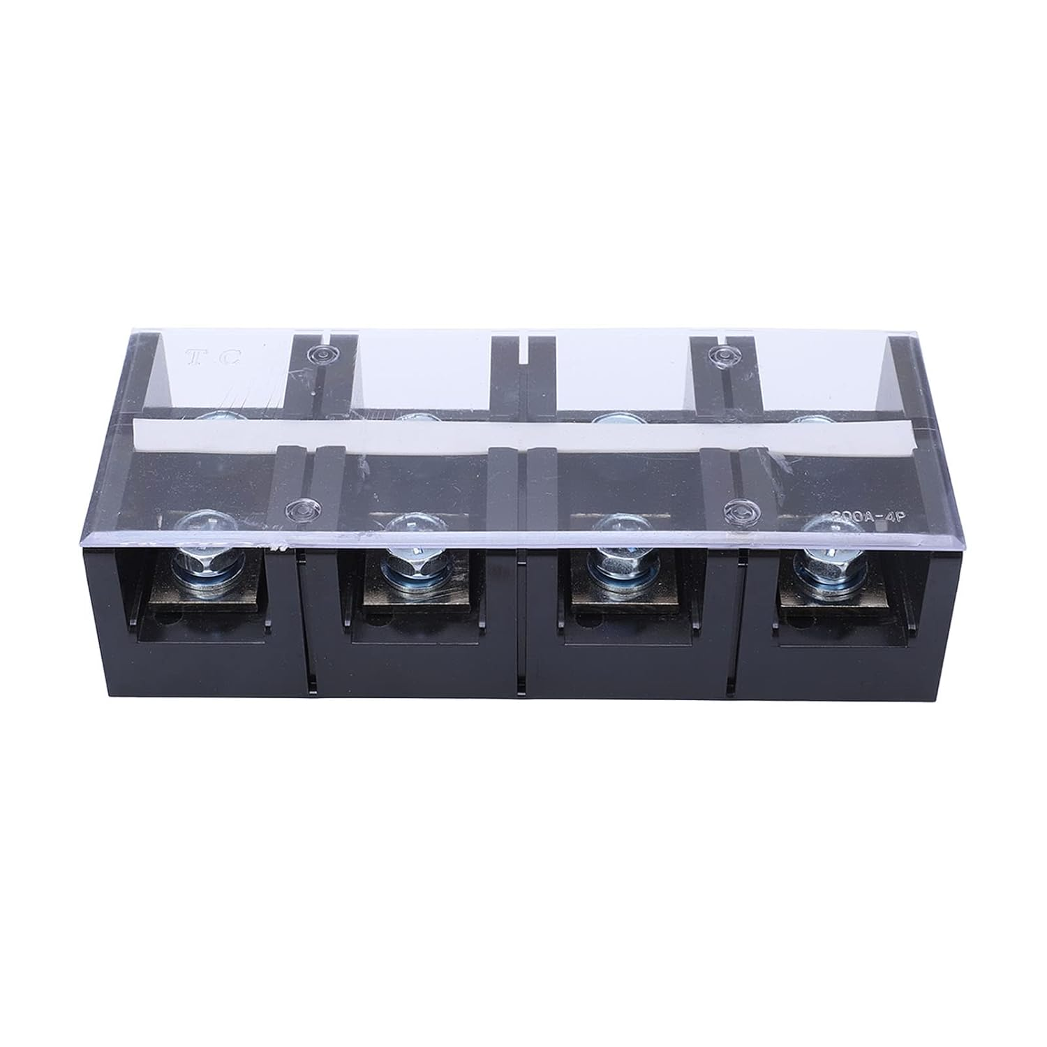 EVTSCAN Terminal Block Screw Type Dual Row 4 Position Strip 200A Barrier for Electrical Connection image number 3