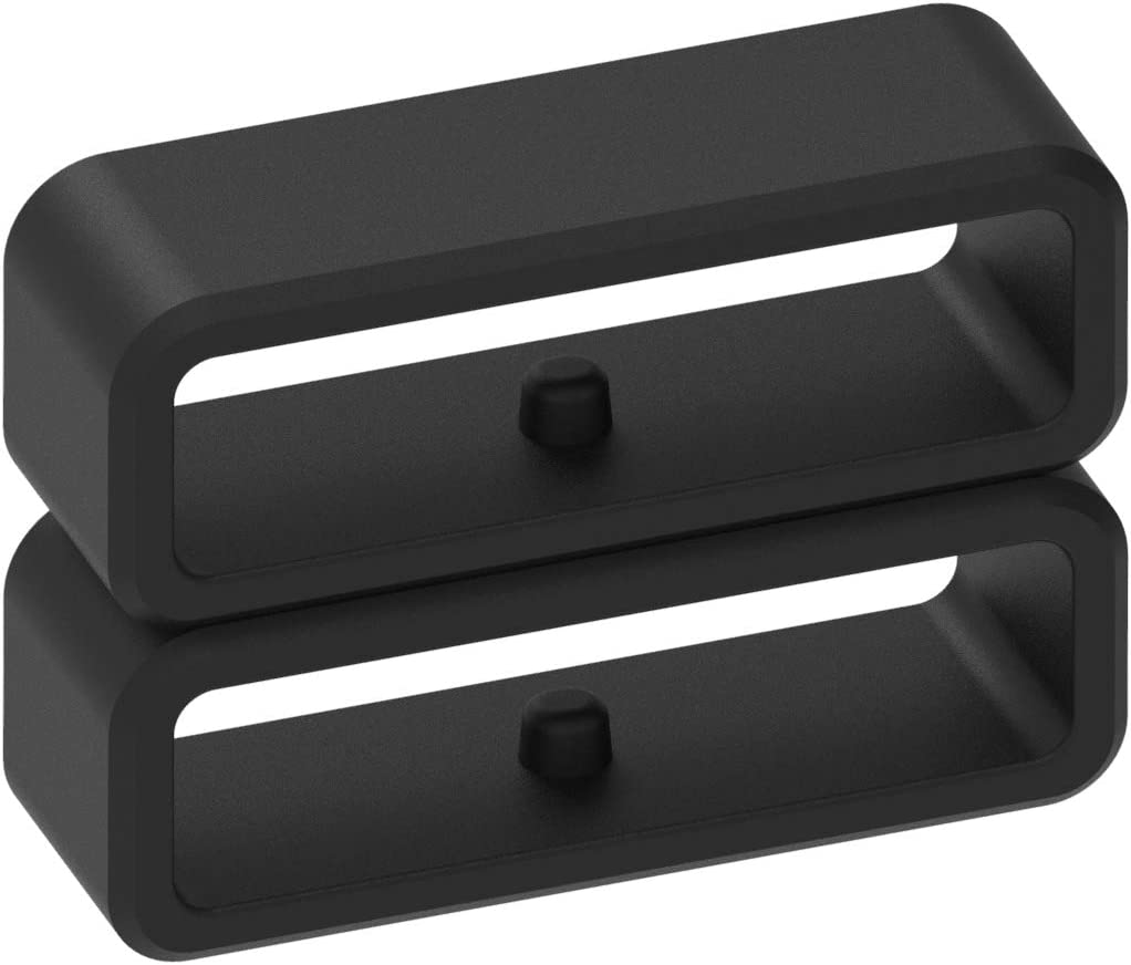 6Pcs Fastener Rings Compatible for Garmin Forerunner 935 945 945 LTE Bands Strap Silicone Connector Security Loop Keepers Ring for Forerunner 935 Replacement Bands - 6Pcs: Black image number 3