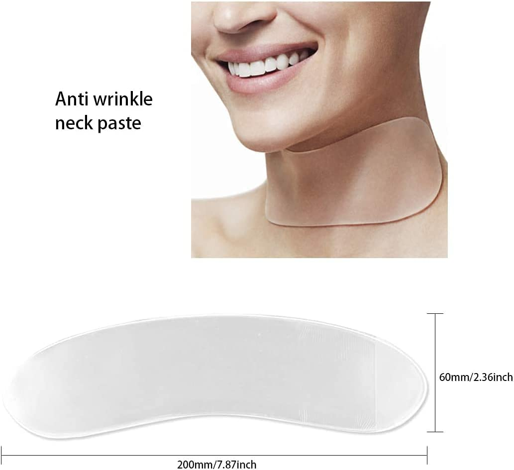 Decollete Pad for Chest Wrinkles - Set of 2 D&eacute;collet&eacute; Pads for Chest and Neck Wrinkles Prevention - Reusable Medical Grade Overnight anti Wrinkle Patches image number 4