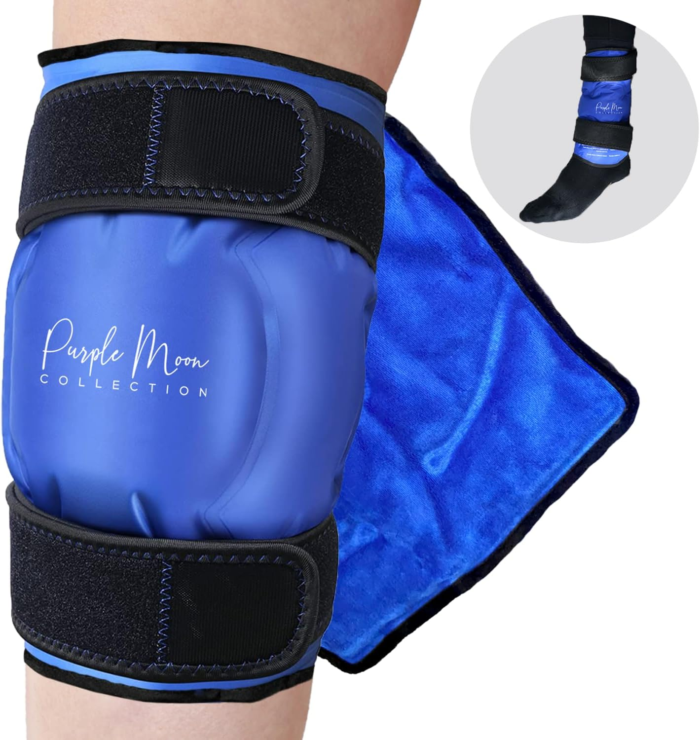 Ice Knee Pad &ndash; Reusable Cold & Hot Gel Wrap for Knee Pain Relief, Swelling & Injury Recovery &ndash; Adjustable Compression Sleeve for Men & Women &ndash; Arthritis, Post-Surgery & Sports Injury Support image number 6