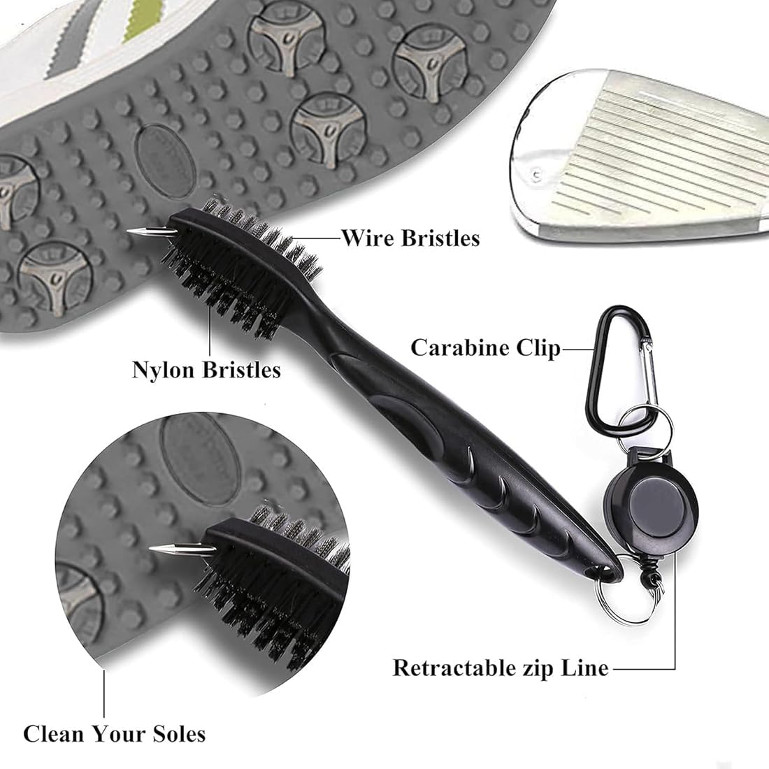 Microfiber Golf Towel, Funny Golf Towel Set with Club Groove Cleaner Brush, Golf Accessories Golf Equipment Funny Gifts for Men Women Golf Lovers