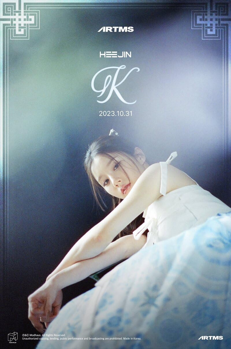 HEEJIN K 1St Mini Album B Version Cd+1P Folded Poster on Pack+50P Booklet+1Ea Special Class Objekt+1Ea Sticker+1P Clear Photocard+1Ea Photo Stand+Tracking Sealed image number 5