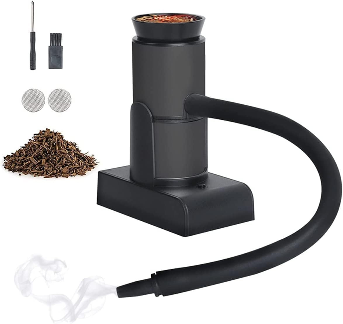 Portable Food Smoker Kit with Wood Chips Battery Powered Cocktail Smoker Indoor Smoke Infuser Household Smoking Machine Cooking Tool Kitchen Accessories for Drinks and Food Portable Food Smoker Kit