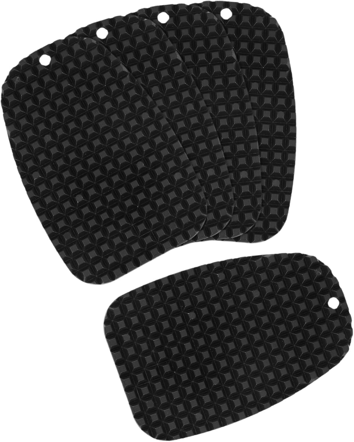 Ipetboom 5Pcs Black Motorcycle Kickstand Puck Set &ndash; Universal Side Stand Parking Extension Pad &ndash; Motorbike Sidestand Protector Plate for Outdoor and Garage Use image number 2