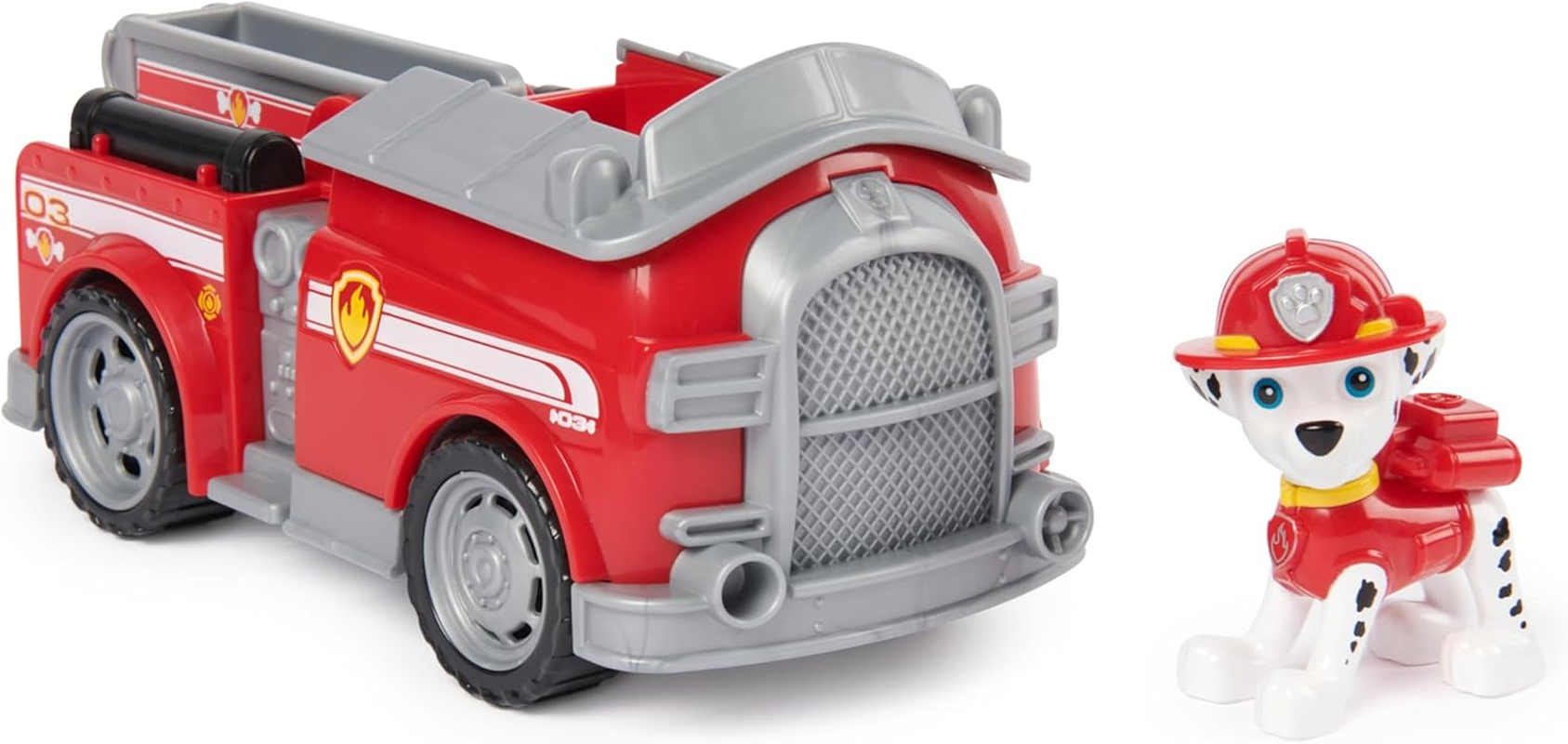 PAW Patrol, Marshall&rsquo;S Firetruck, Toy Truck with Collectible Action Figure, Sustainably Minded Kids Toys for Boys & Girls Ages 3 and Up image number 3