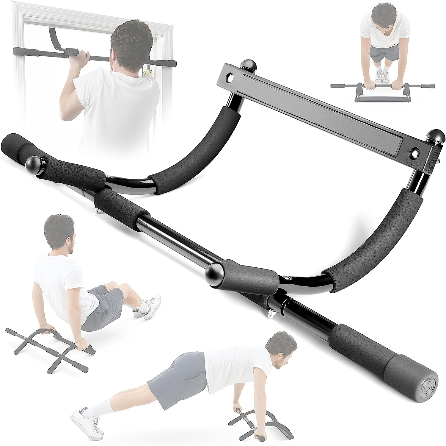Sagler Pull up Bar Doorway Heavy Duty Chin up Bar Trainer for Home Gym Doorway Pull up Bar or Dip Bar image number 2