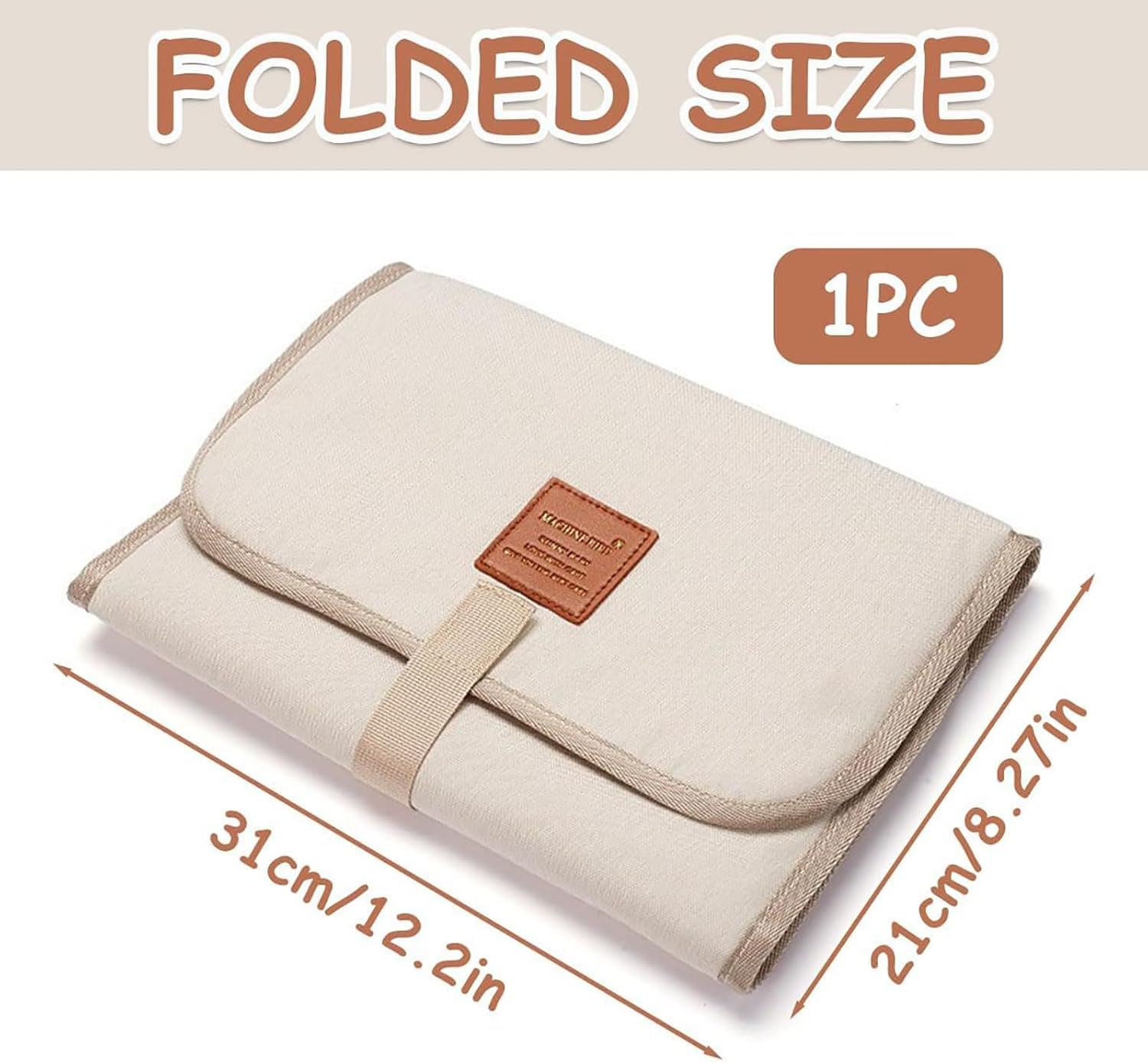 Baby Change Mat, Baby Changing Mat Waterproof, Baby Change Pad for Foldable Travel, Portable Change Mat for Washable, Wipeable, Nappy Change Mat for Home Travel outside ﻿ image number 2