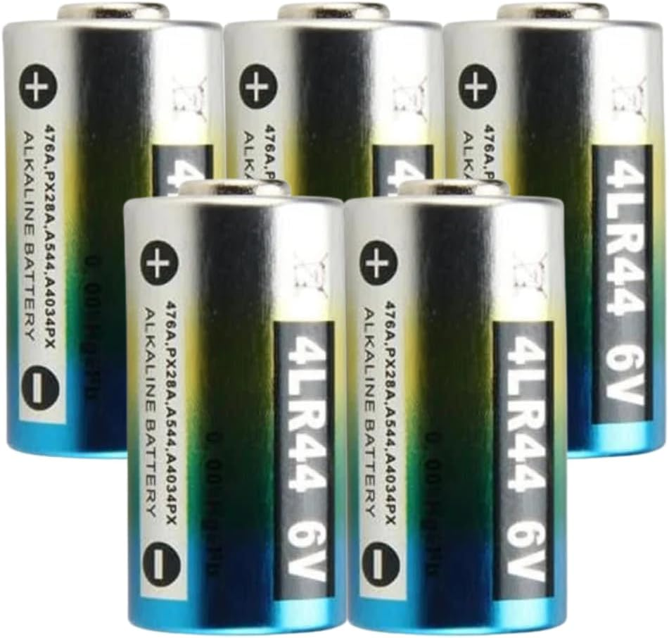 5 Batteries [HIGH Capacity] 4LR44 6V Battery Citronella Bark Dog Collar/Cameras L1325 PX28A 28A A544 V34PX 476A image number 2