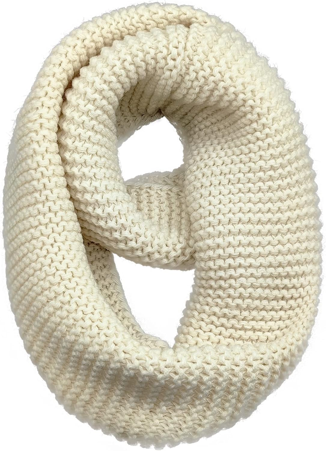 Warm Scarf for Winter Women & Men, Knit Wool Loop Infinity Scarves Thick & Chunky Neck Warmer for Cold Weather U-SY-WS7