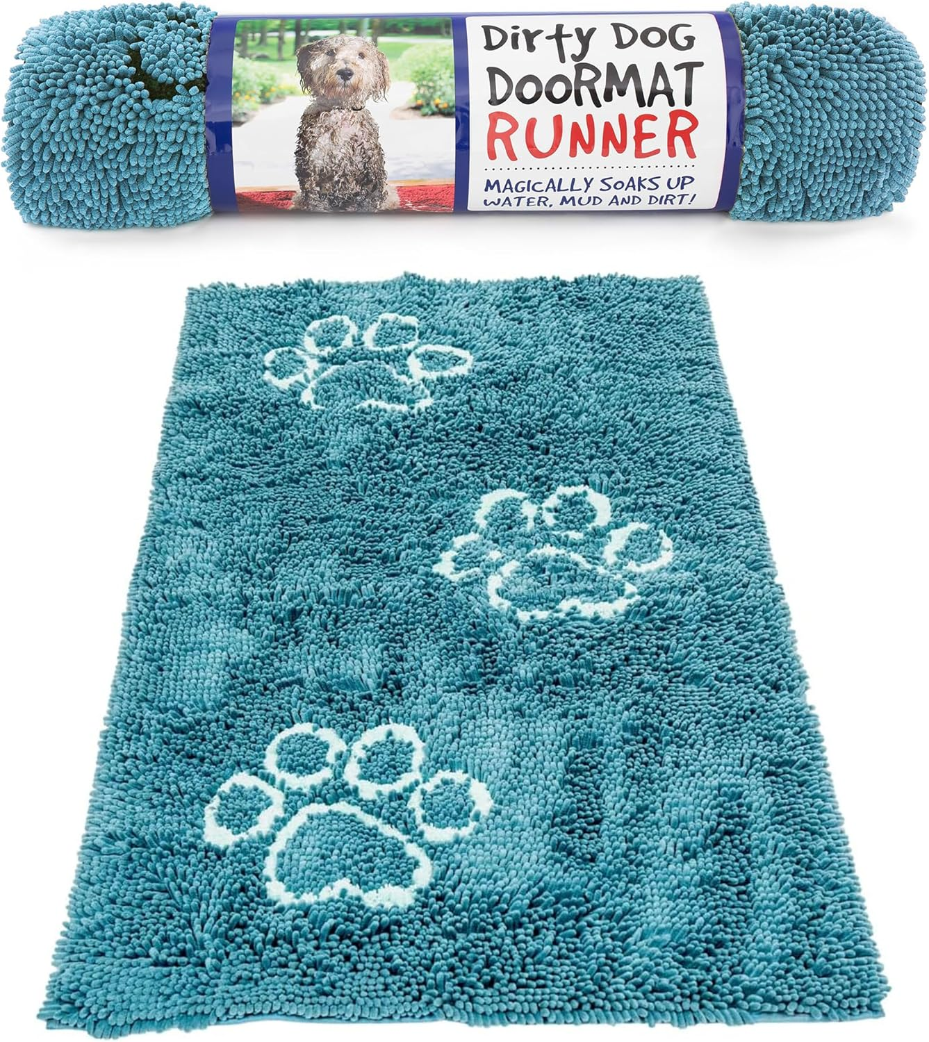 Dog Gone Smart Dirty Dog Doormat, Large, Misty Grey