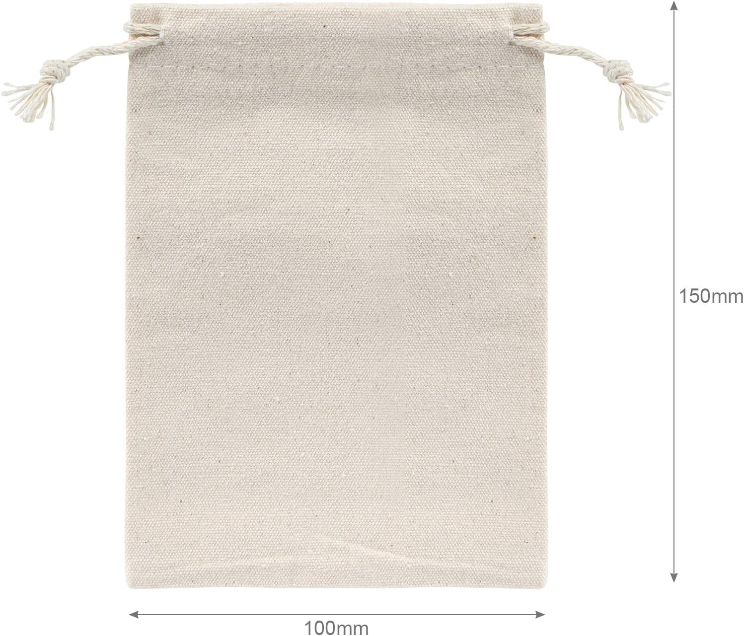 LEMESO 12PCS Burlap Bags 10 * 15Cm Canvas Pouches Bags Reusable Burlap Pouches Gift Bags with Drawstring for Wedding Favor Jewelry Vintage Party Storage Wrap image number 4