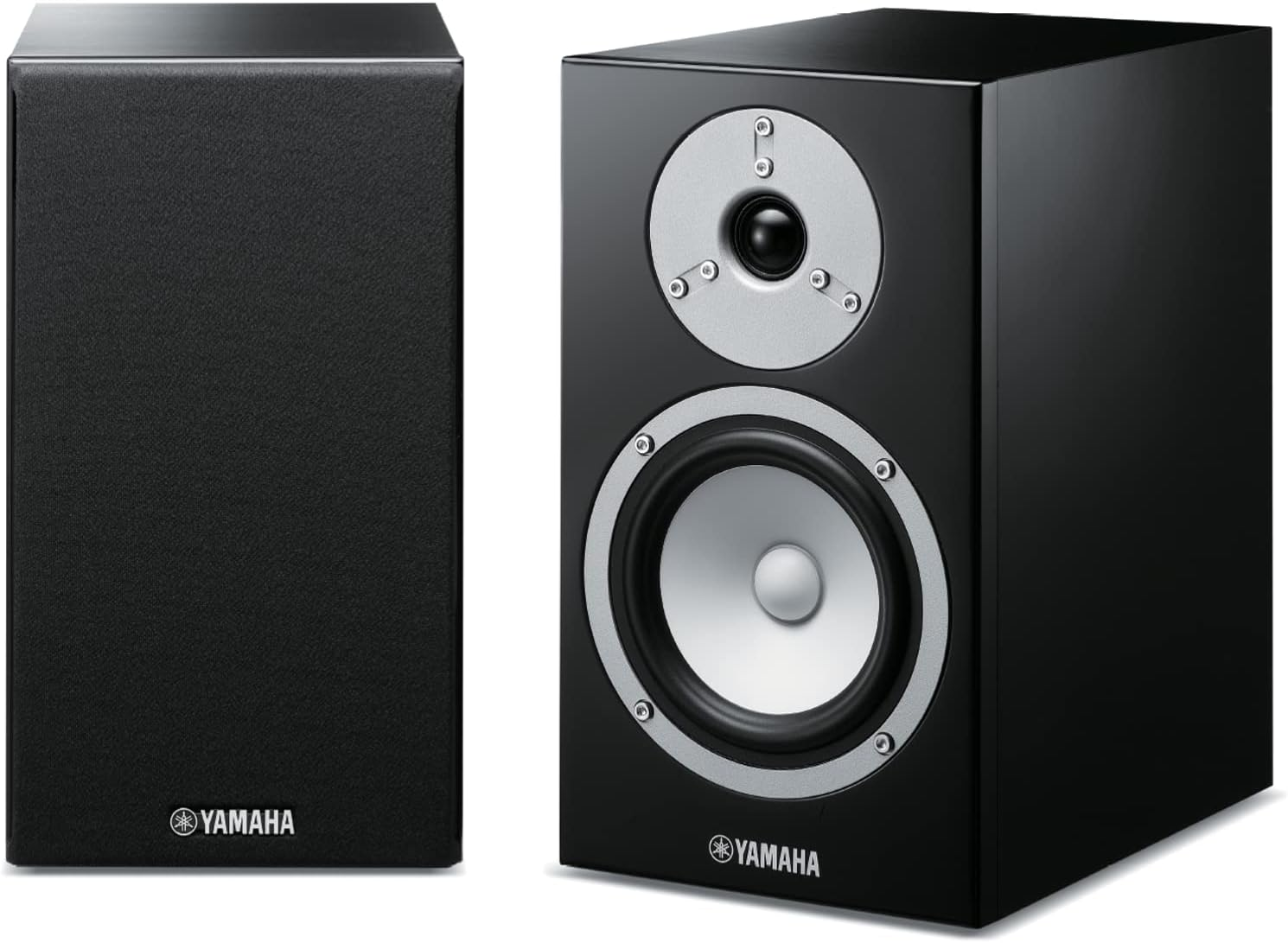 Yamaha NS-BP301 Pair of Bookshelf Speakers with 2-Way Bass Reflex System, Black