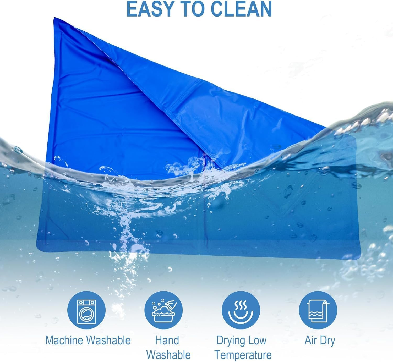 Pet Cooling Mat Gel Mats Bed Cool Pad Scratch Resistant, Nontoxic, and Safe for Summer Heat Relief, Keep Your Pup Cool and Easy to Transport XXL(60 X 100 Cm) image number 2