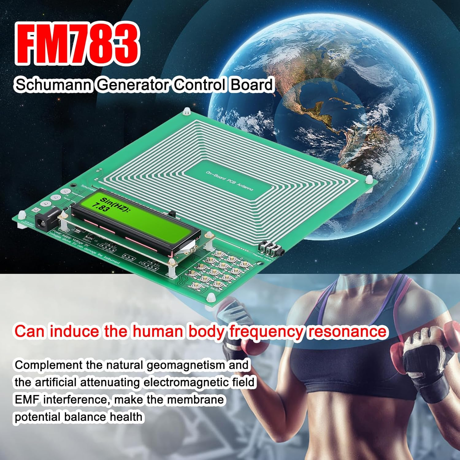 Namolit Adjustable 0.001Hz-200Khz 7.83HZ Schumann Resonance Ultralow Frequency Pulsewave Generator Audio Resonator image number 4