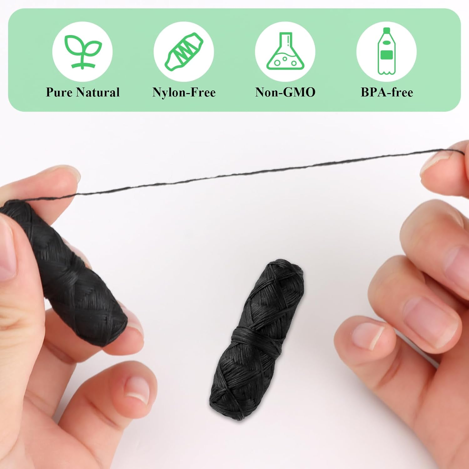 8 Pcs Dental Floss Refill, Biodegradable Bamboo Charcoal & Corn Dental Floss, Eco-Friendly Oral Care Set, Compostable Plastic Free Waxed with Natural, Sustainable Teeth Hygiene Supply 8 X 30M image number 3