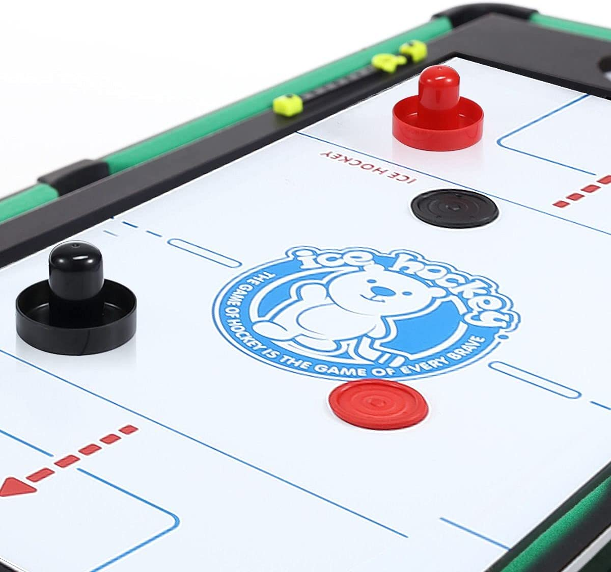 Multi Game Table 4-In-1 Family Entertainment Game Table with Air Hockey Pool Football Soccer Table Tennis Multi-Activity Combination Kids Game Table image number 5