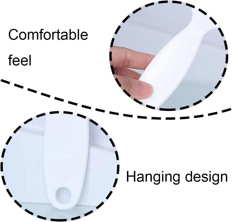 2 Pack Ice Scraper Shovel, Durable Plastic De-Icer Tool with Hanging Hole, Ergonomic Windscreen Ice Scraper for Refrigerator and Window by SZTTY image number 5