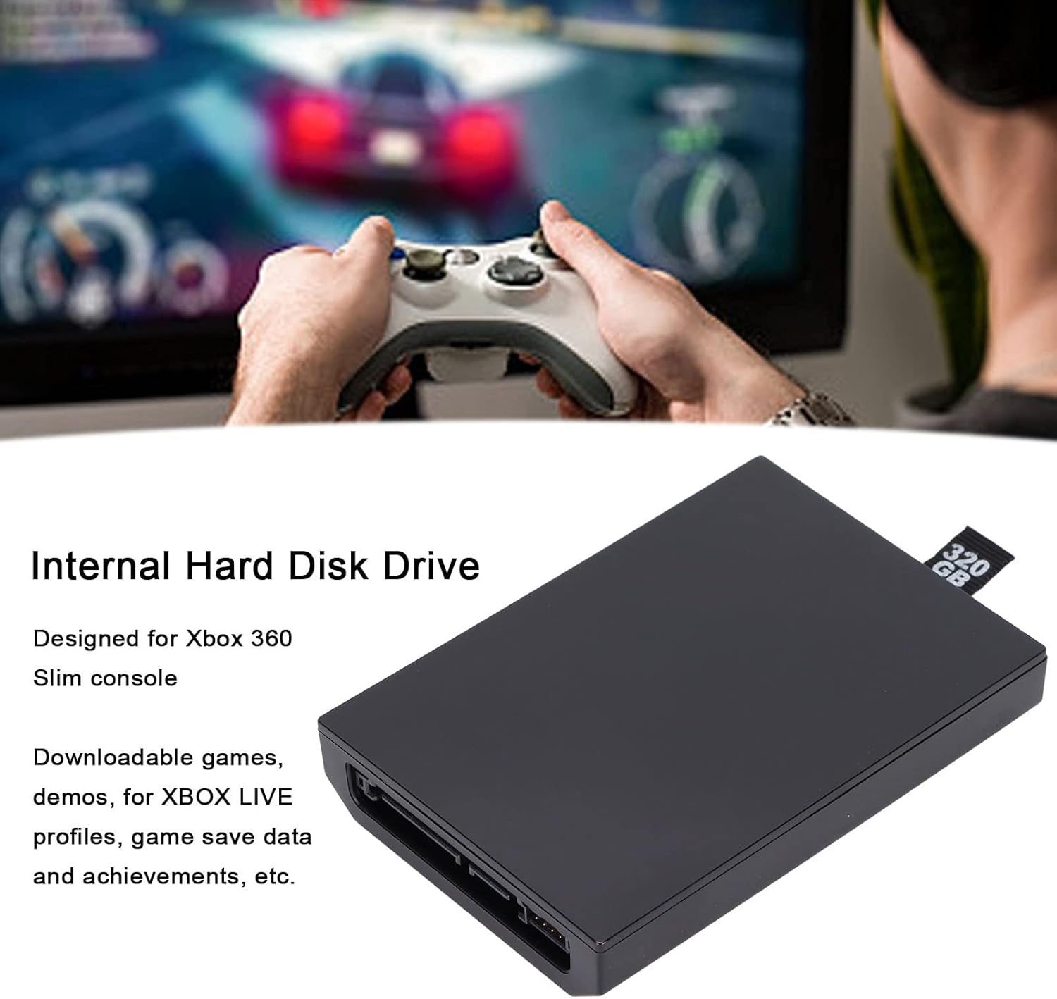 Dpofirs 320GB Internal Hard Disk for 360 Slim, Ultra Slim Portable Hard Drive for Slim Games Console image number 4