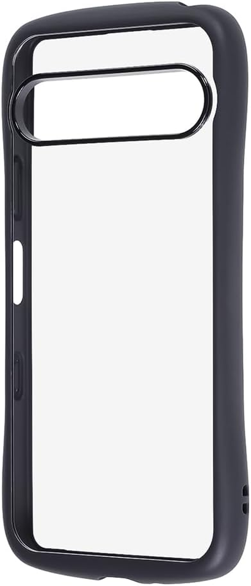 Rayout Xperia 10 VII Case, Shockproof, Made for Xperia Certified, Clear, Camera Lens Protection, Hybrid Case, Strap Hole, Puffull Black (Compatible with SO-52F SOG16 A502SO XQ-FE44)