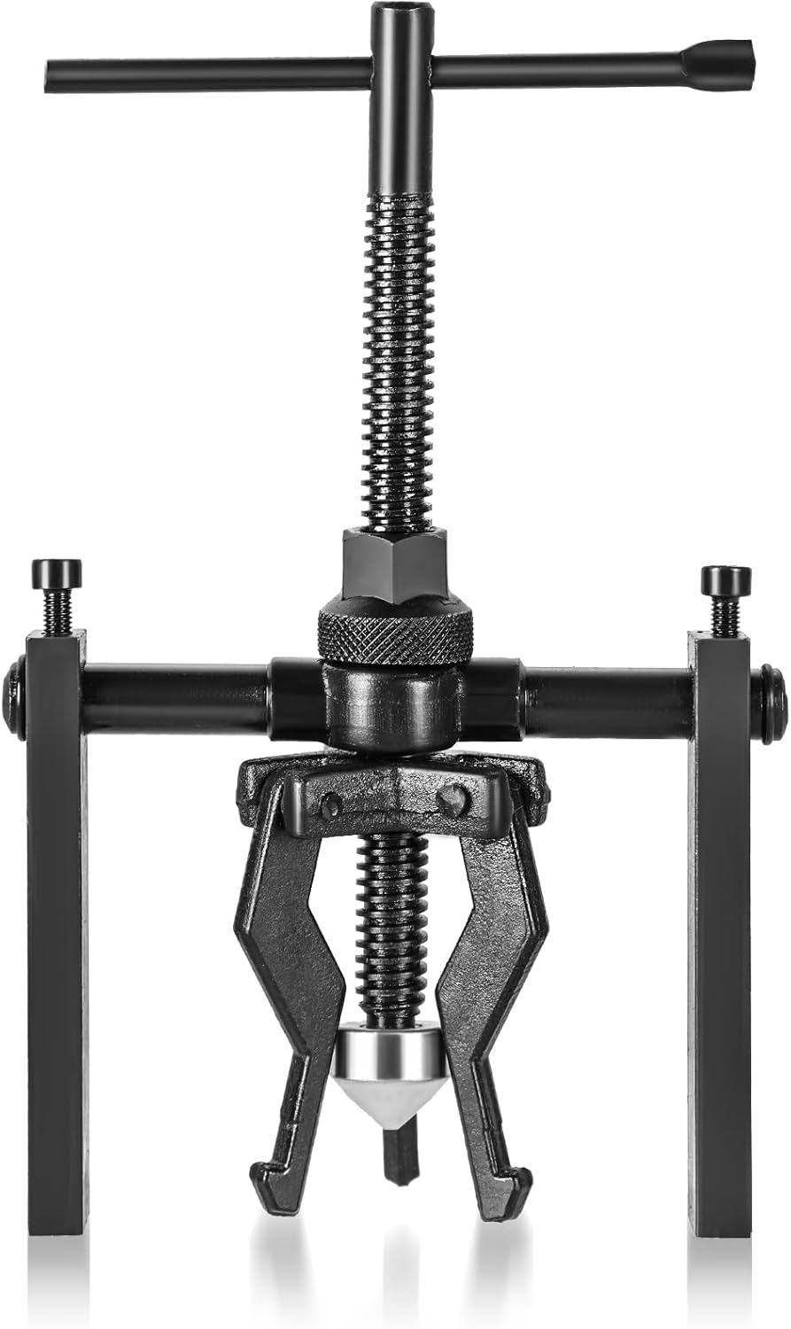 NYXOVA 3 Jaw Bearing Puller, Manual Internal Puller 3 Jaw Bearing Puller Set Extractor Wheel Bearing Puller Tool for Car SUV Motorcycle Motorbike