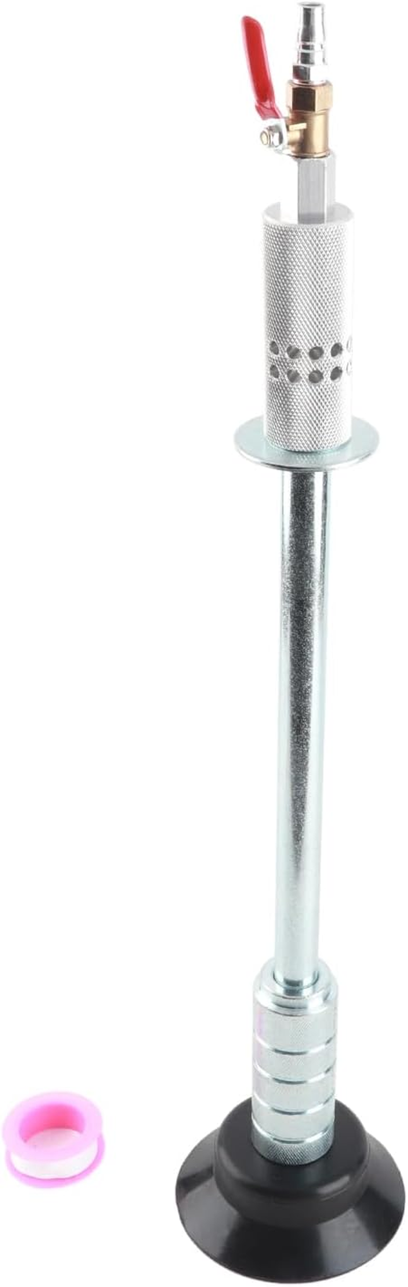 Heavy Pull Hammer Penumatic Sag Repair Hammer with Suction Cup Slide Tool, Dent Puller for Car Body Repair, Galvanized Steel Black Color 1900G Weight image number 4