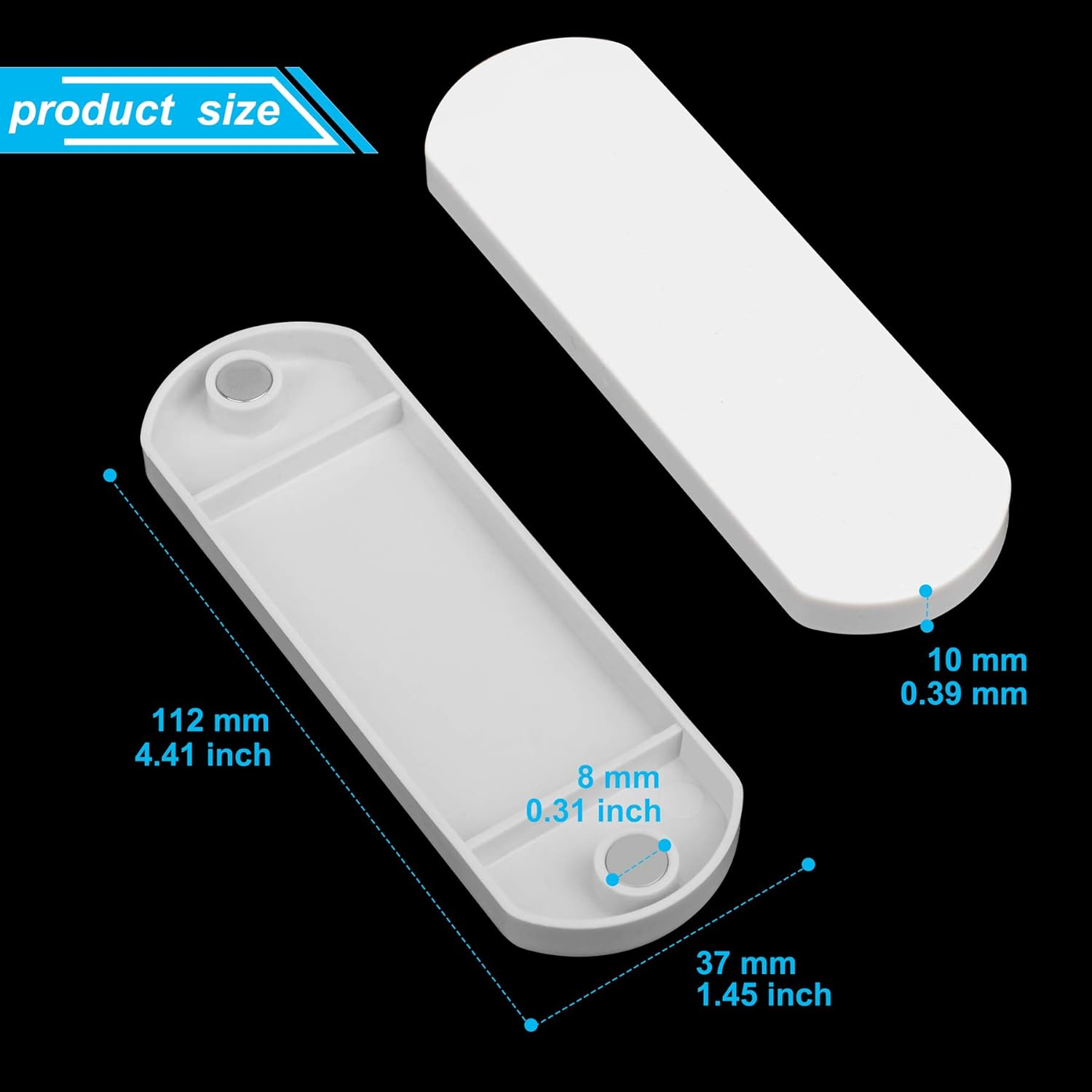 Magnetic Switch and Outlet Cover Light Switch Guards for Flat Modern Switches Toggle Switches, for Sabbath, Home and Office (4 Pack) image number 3