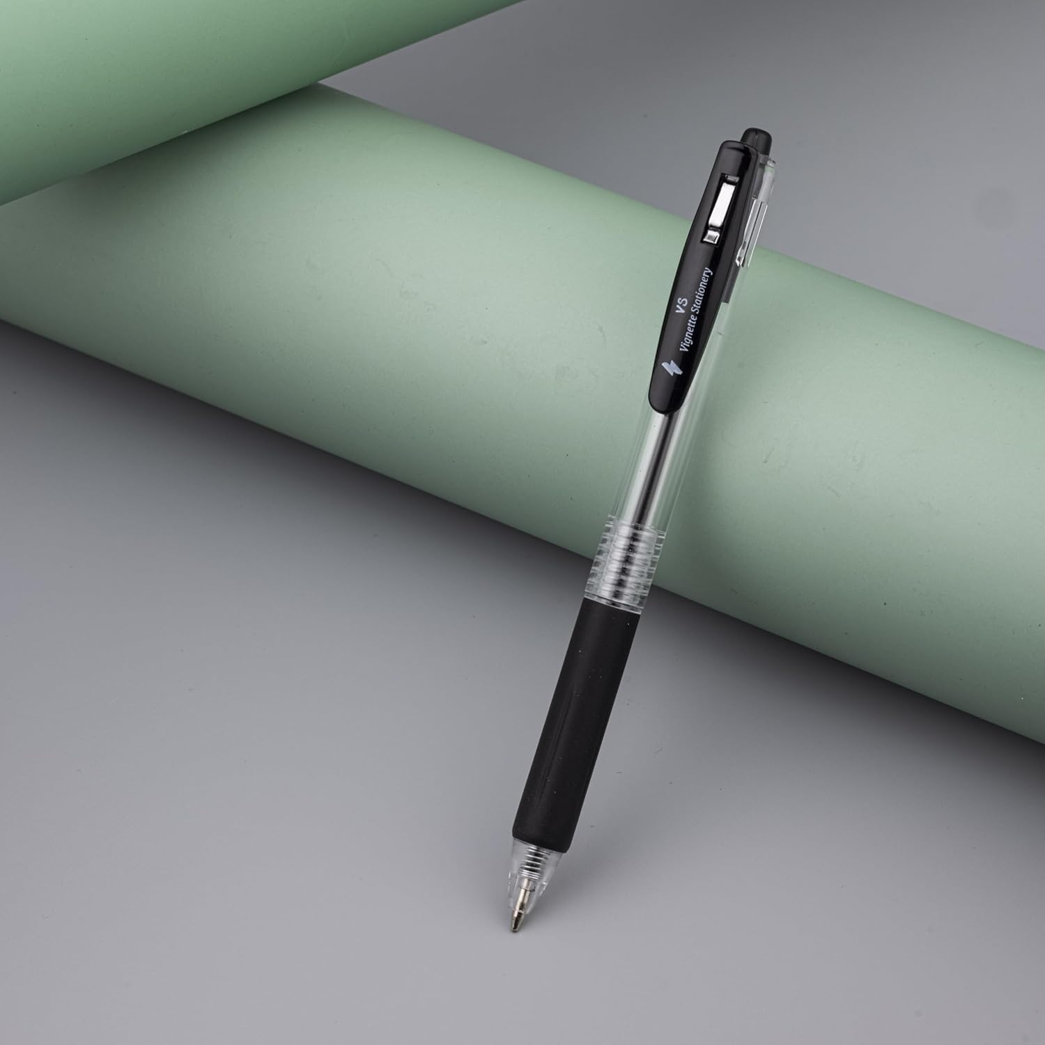 Vignette Stationery Black Ballpoint Pens, 1.0Mm Tip, Retractable, Extra Smooth, Quick Dry Ink, Oil Base, Waterproof, Non-Bleeding, 20 Value Pack, School Office University Student Admin Writing Pen image number 5