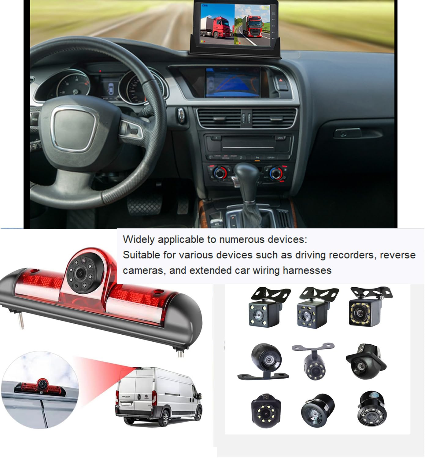 Wzenclave Camera Extension Cable 4 Pin Male to Female Rear View Camera Extension Cord Fit for 12V/24V Car Boat Motor Backup Camera & Monitor LED Lights CCTV System and Trucks Campers Trailers Vans ﻿ image number 6