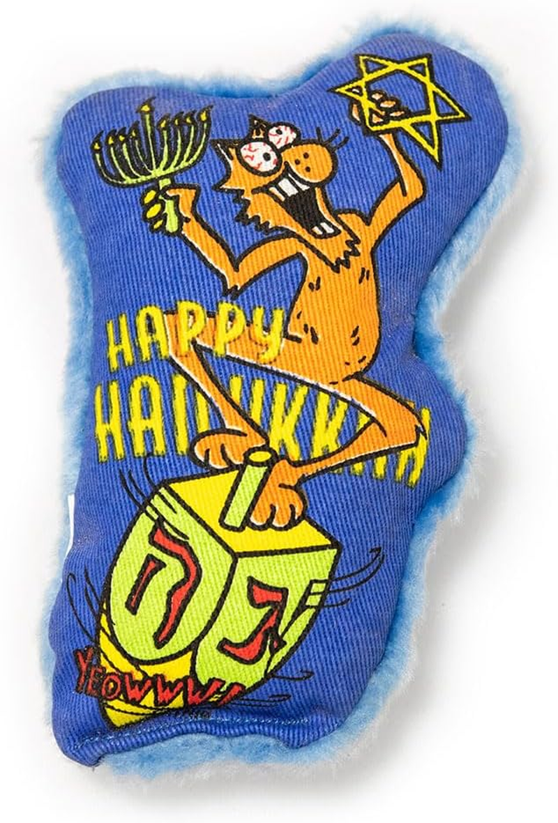 Yeowww Dreidel Krinkle Catnip Toy