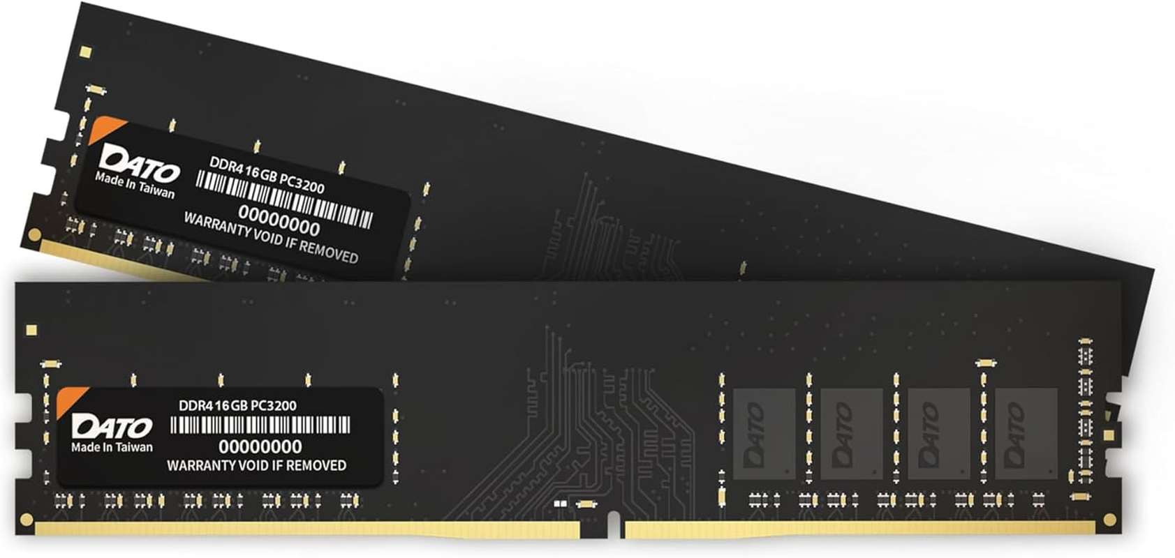DATO DDR4 RAM 32GB | 16Gbx2 | Memory RAM 3200Mhz CL22 PC4-25600 1.2V 288-Pin Non-Ecc Unbuffered Dimm | Desktop Memory Module Udimm