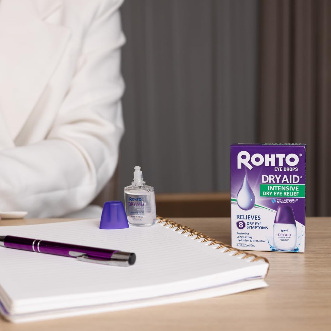 Rohto Dry Aid Intensive Dry Eye Relief Lubricant Eye Drops 10Ml image number 4