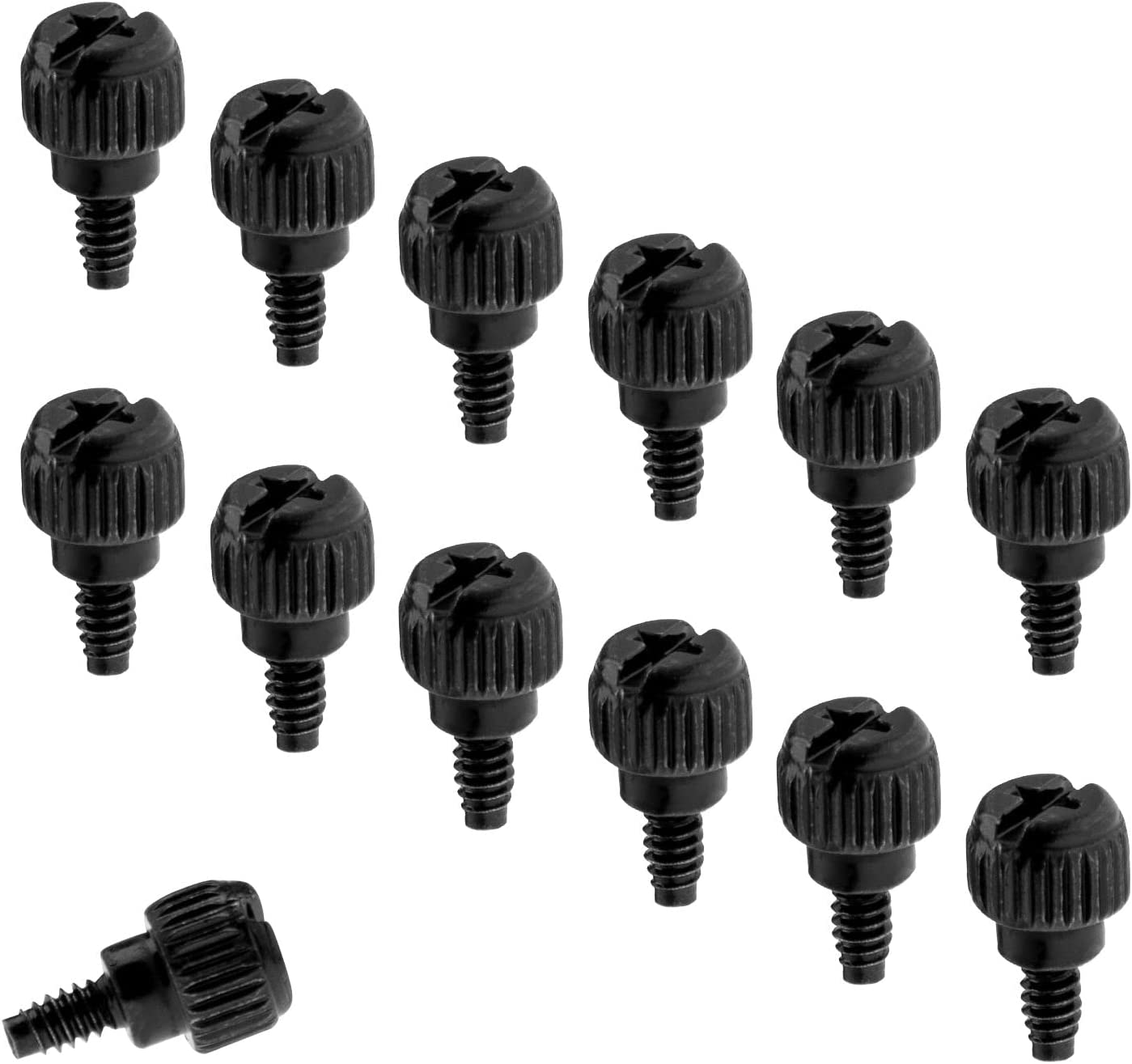 Emsea 50PCS Computer Case Thumb Screws, M3, 3Mm X 6Mm, Black image number 1