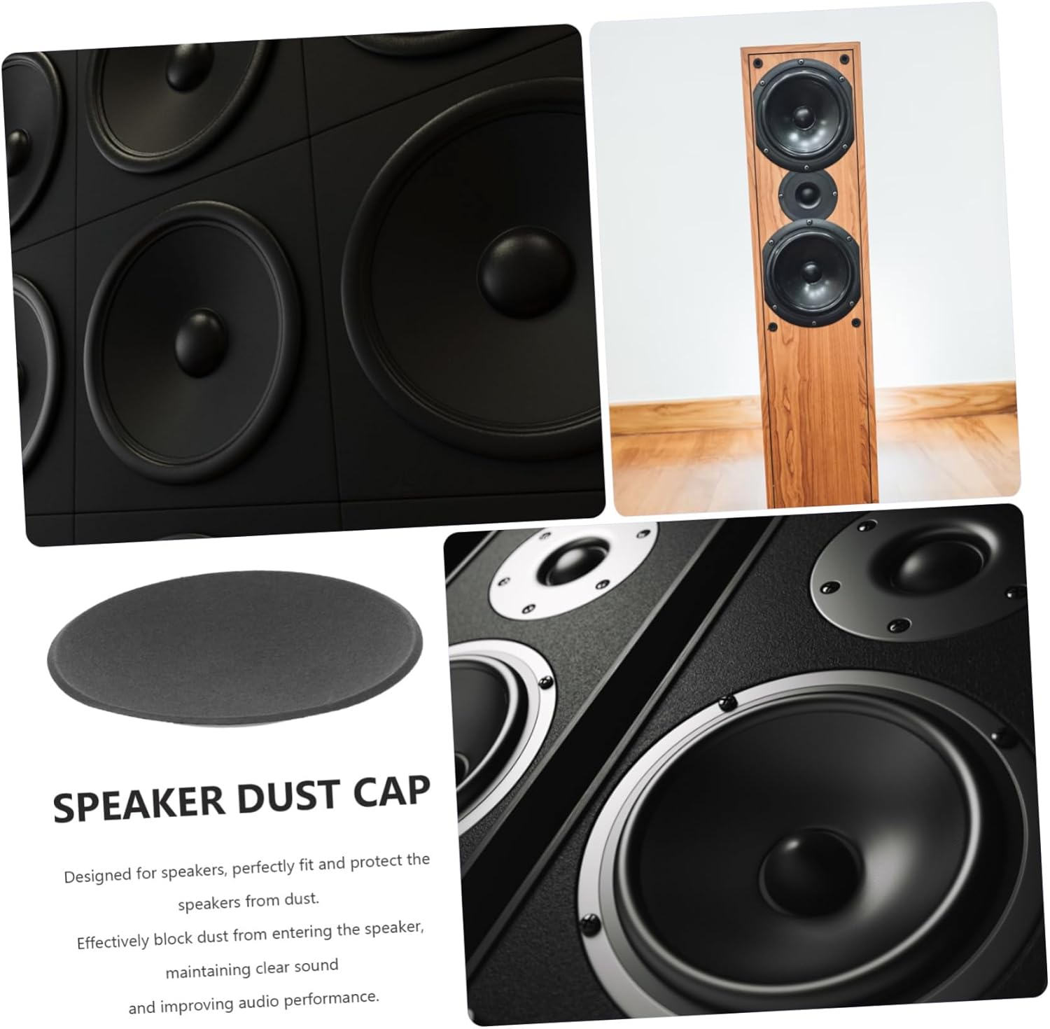 Abaodam Speaker Dust Cover Paper Cap for Subwoofer Coil Cover Dome Speaker Cap Subwoofer Accessory image number 4
