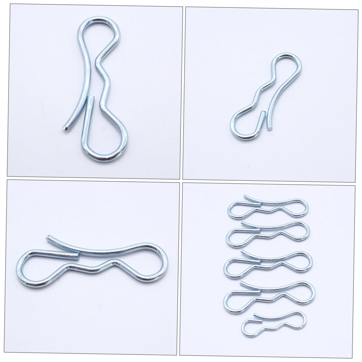 5PCS Durable Bow Tie Lock Cotter Pins - Heavy-Duty Spring Fasteners for Deck Construction & Item Locking - Versatile Clips for Multiple Applications image number 6