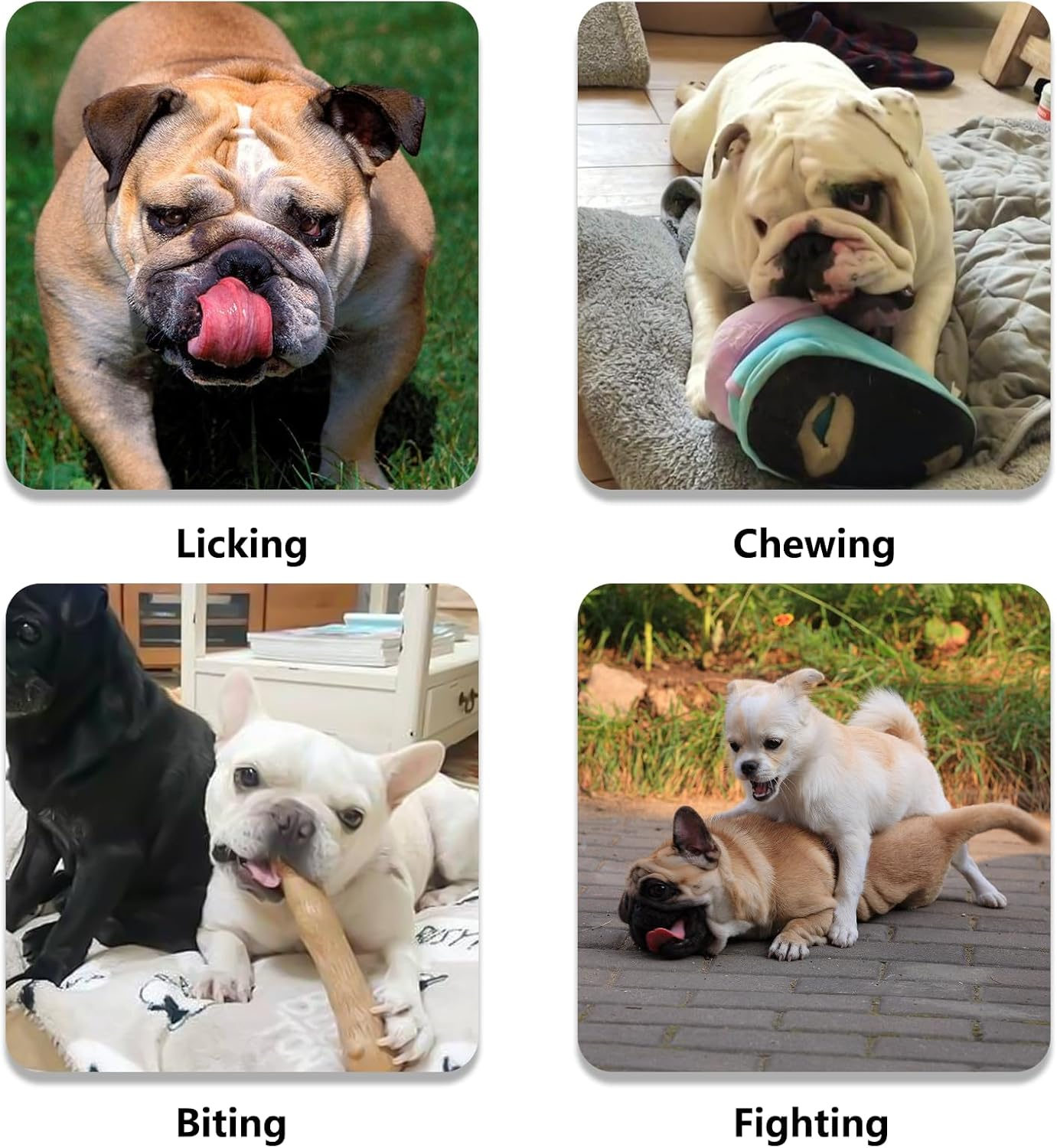 Ohcozzy Short Snout Dog Muzzle, Won&rsquo;T Cover Forehead Bulldog Muzzle Adjustable Breathe Mesh, anti Bitting Chewing Barking（S,Black） image number 6