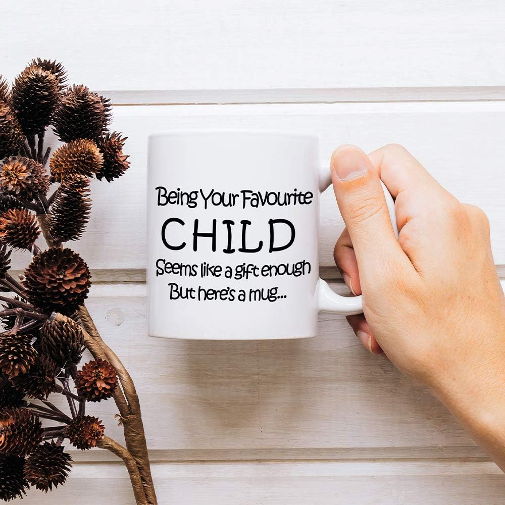Fatbaby My Favorite Child Give Me This Funny Coffee Mug, Birthday Gifts for Mom, Dad,Parents,Mothers Day Fathers Day Gag Gifts from Daughter,Son11Oz image number 1