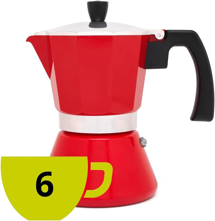 Cafetera Espresso 6 Tazas Tivoli-Roja (Induccion) image number 1