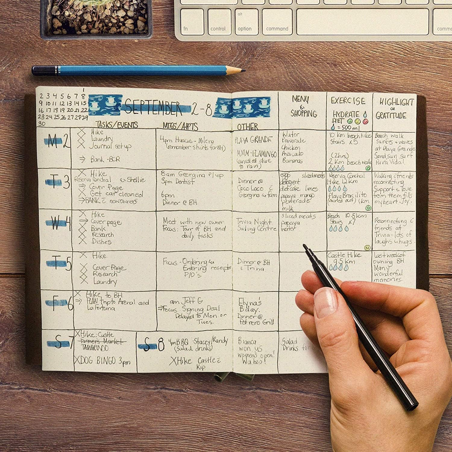 A5 Leather Travelers Notebook - Wanderings A5 Refillable Travel Journal, Hand-Crafted Genuine Leather - Perfect for Writing, Poets, Travelers, as a Diary - Blank Inserts - 22 X 15Cm, 8.5X6 (A5) image number 6