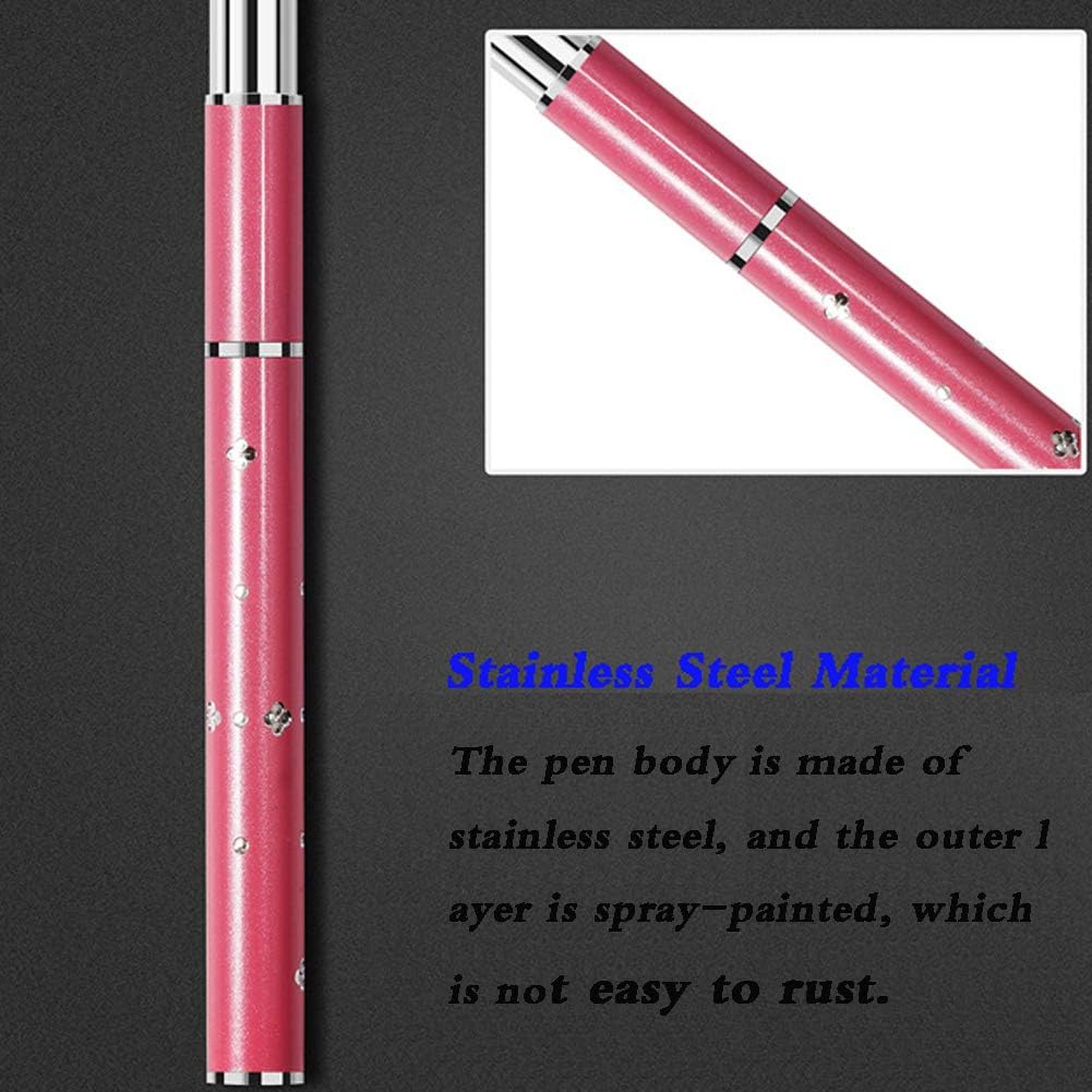 1 Piece Embossing Stylus Set with 5 Pieces Replacement Head Diamond Crystal Dotting Fountain Pen Tracing Dotting Tool Stylus Embossing Tools for Paper Art Dotting Tools for Nail Art (Pink) image number 1